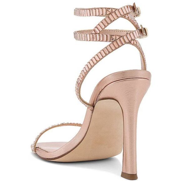 Steve Madden Womens Thierry High Heel in Rose Gold 9 with box Rhinestones - Picture 4 of 13